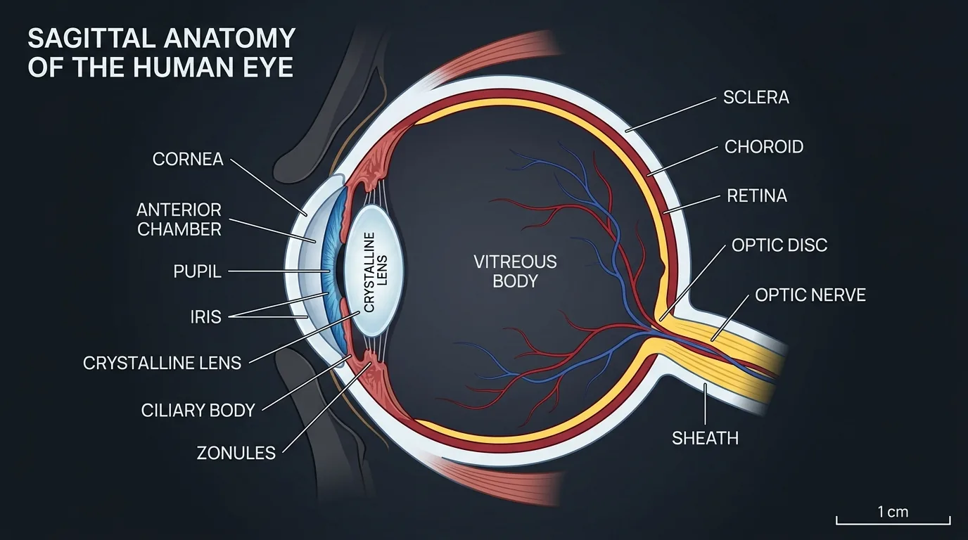 Sagittal Anatomy of Human Eye