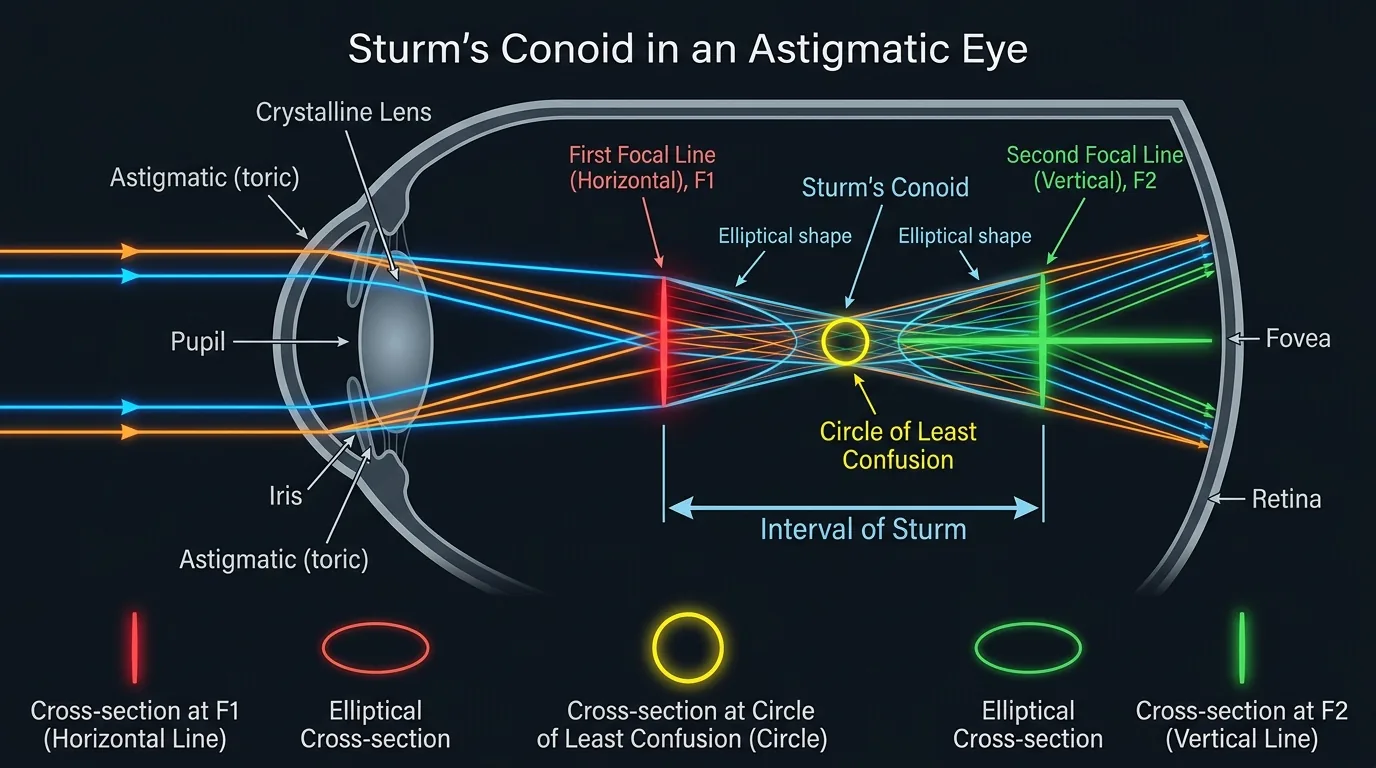 Sturm's Conoid in Astigmatic Eye